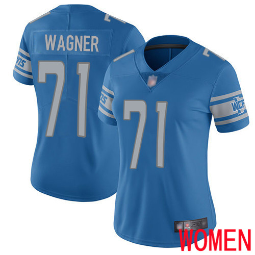 Detroit Lions Limited Blue Women Ricky Wagner Home Jersey NFL Football #71 Vapor Untouchable